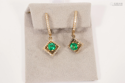 FRENCH .96CTTW HIGH QUALITY EMERALDS & .36CTTW