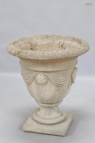 CONCRETE GARDEN URN H 27