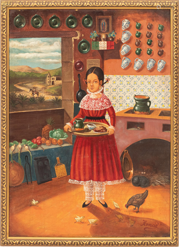 HORACIO RENTERIA ROCHA, MEXICO. 1912 - 72. OIL ON