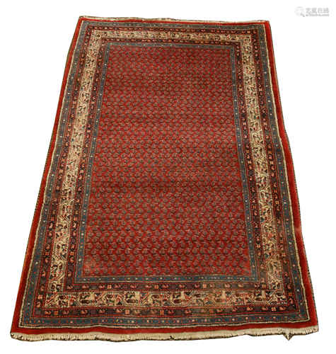 PERSIAN SEREBEND HAND WOVEN ORIENTAL RUG, W 4' 3