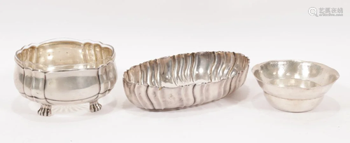 GERMAN 800 SILVER BOWLS, 3 PCS, W 6