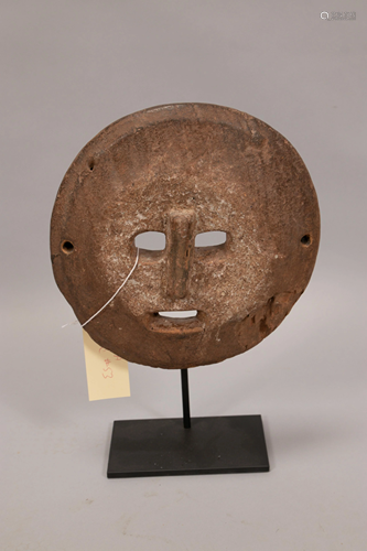 AFRICAN CARVED WOOD MASK, D 2