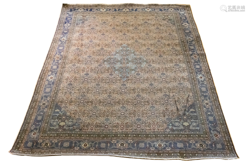 PERSIAN MOOD HERATI HANDWOVEN WOOL RUG W 7.6' …