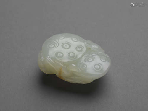 白玉海晏河清玉墜 WHITE JADE WITH THEME OF 