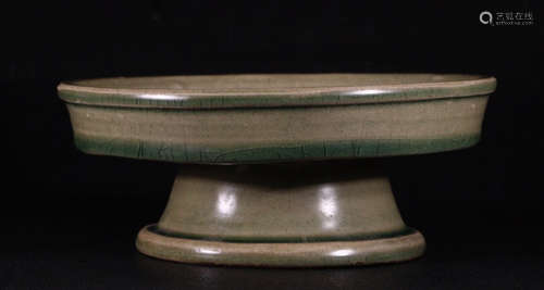 GREEN GLAZE CUP STAND