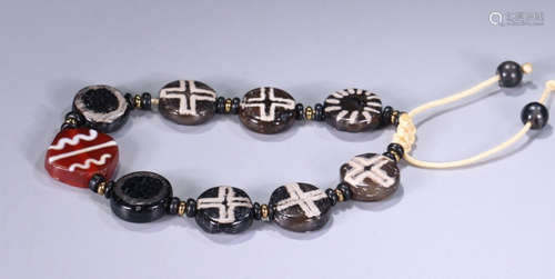 GOAT EYE PATTERN BEADS STRING BRACELET