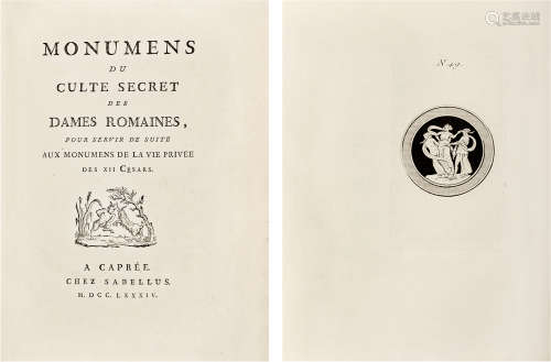 Hugues D'Hancarville Monumens Du Culte Secret des Dames Roma...