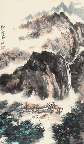 何海霞 山水