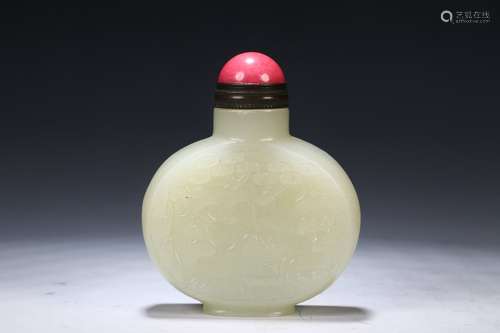 Hetian Jade Snuff Bottle