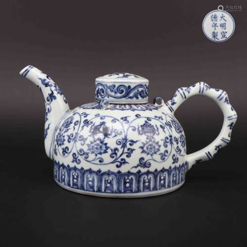 Blue-and-white Teapot