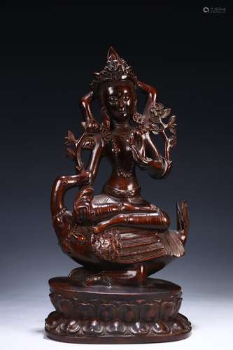 Wood Avalokitesvara Ornament