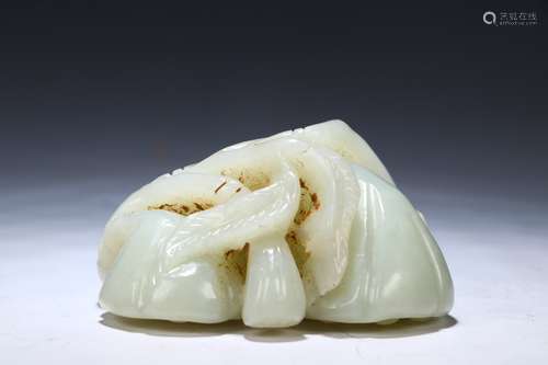 Hetian Jade Lotus Seedpod Ornament