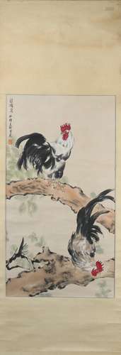 Roosters by Xu Beihong