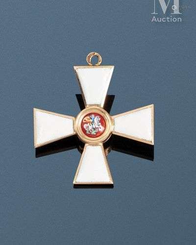 Rare croix de l’ordre de Saint Georges de 4ème classe de com...