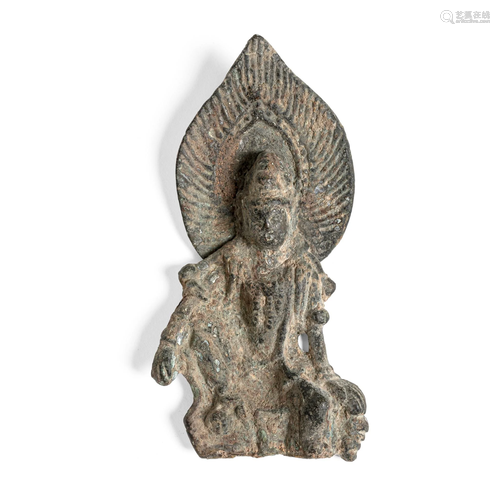 BRONZE VOTIVE FIGURE OF WATER-AND-MOON GUANYIN SONG