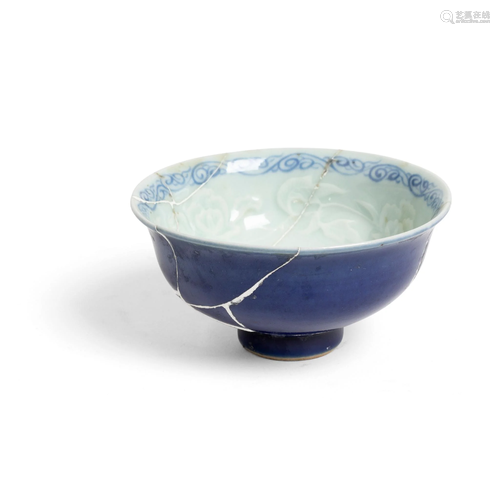 BLUE-GLAZED CUP POSSIBLY YUAN DYNASTY OR LATER