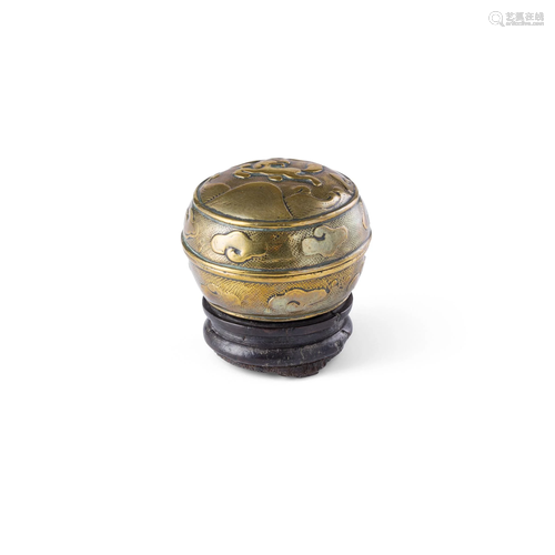 SMALL BRONZE BOX QING DYNASTY, 19TH CENTURY