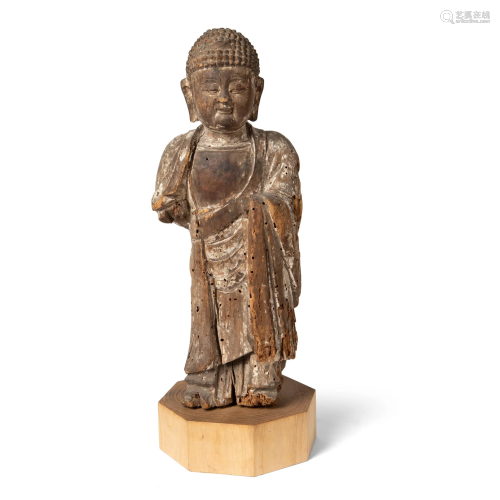 WOODEN FIGURE OF AMITABHA MING DYNASTY, 15TH-1…