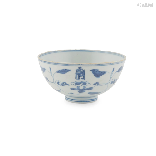 BLUE AND WHITE BOWL