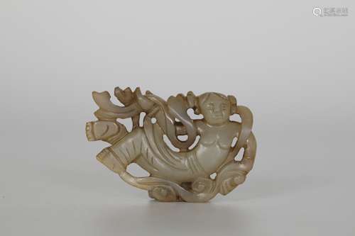 Liao, Hetian jade flying Apsaras