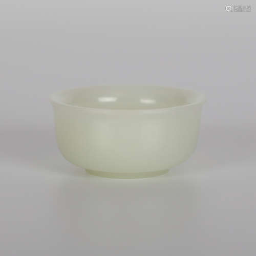 Ming，Hetian White Jade Cup