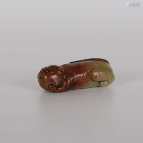 Tang and Song, Hetian Jade Laying Tiger