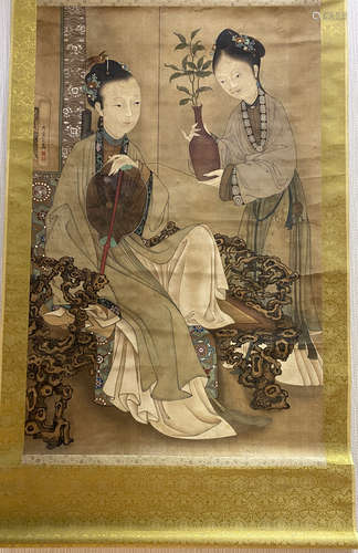 Leng Mei,The portrait of lady