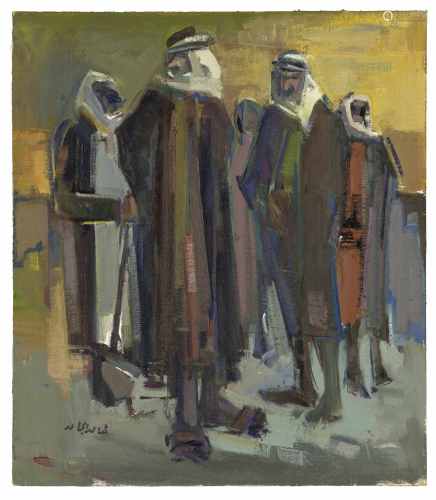 Khaled Al-Jadir (Iraq, 1922-1988) Tribal Elders