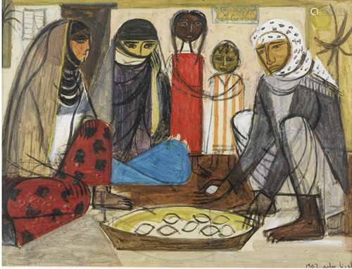 Lorna Selim (Iraq, 1928-2021) The Lemon Sellers