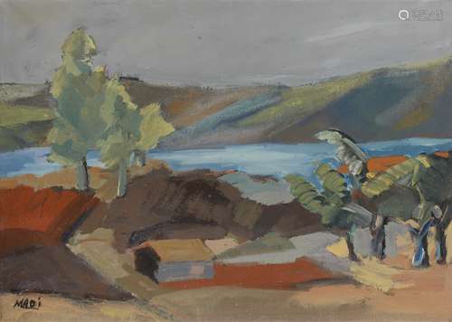 Hussein Madi (Lebanese, born 1938) Landscape