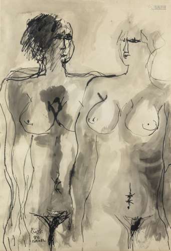 Ismael Fattah (Iraq, 1934-2004) Standing Nudes