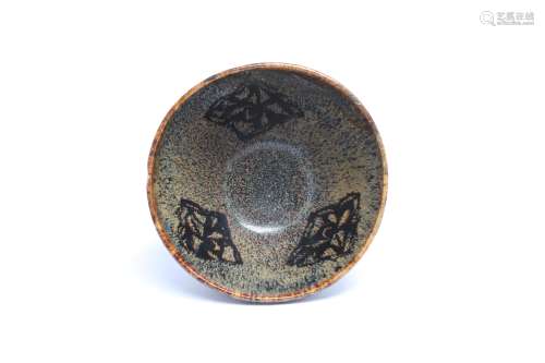 A CHINESE JIZHOU 'PAPER-CUT' TEA BOWL.