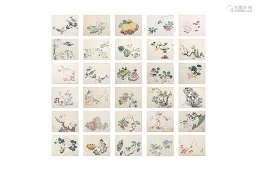 FOURTY FIVE CHINESE WOODBLOCK PRINTS FROM THE ‘TEN BAMBOO ST...
