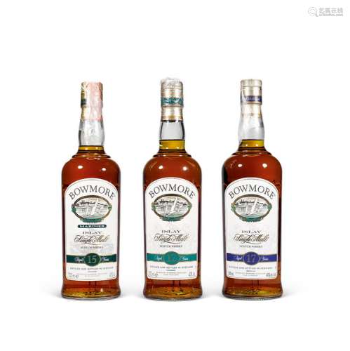波摩海鸥标12、15、17年艾雷岛单一麦芽威士忌 (各一支)