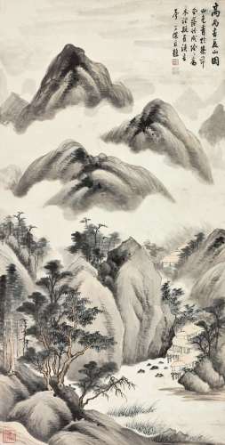 吴子深（1893～1972） 夏山图 立轴 设色纸本