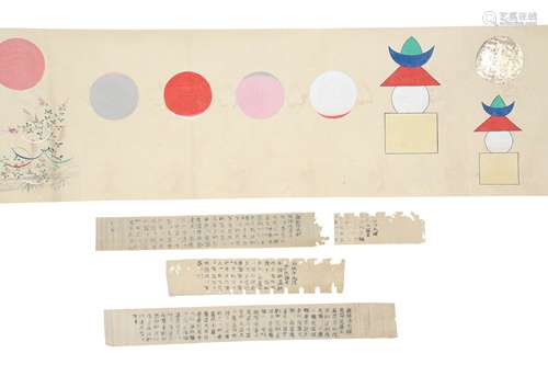 A HANDSCROLL OF BUDDHIST IMAGES.