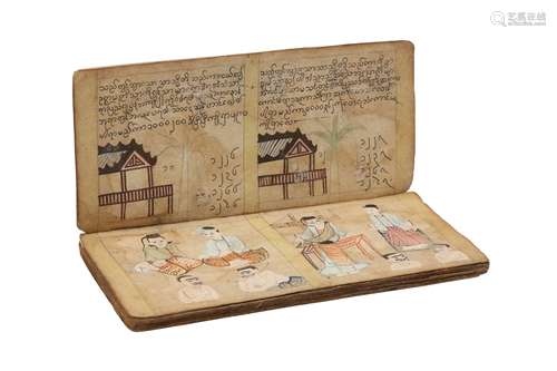 A BURMESE DIVINATION MANUSCRIPT.