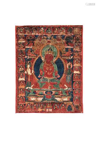 A TIBETAN VAJRADHARA THANGKA.