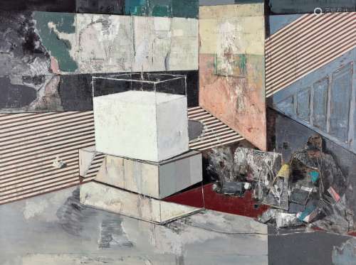 李昌龙（b.1975） 2014年作 白色立方体 布面油画