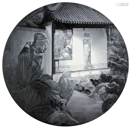 杨勋（b.1981） 2005年作 古忆·庭院春色 NO.1 布面丙烯