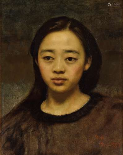 杨飞云（b.1954） 1987年作 肖像 布面油画