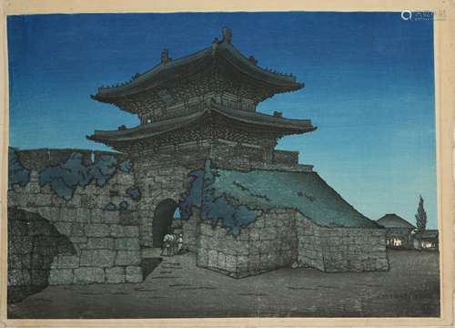 A WOODBLOCK PRINT BY ELIZABETH KEITH (1887 - 1956).