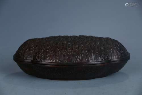 Red Sandalwood Lidded Box