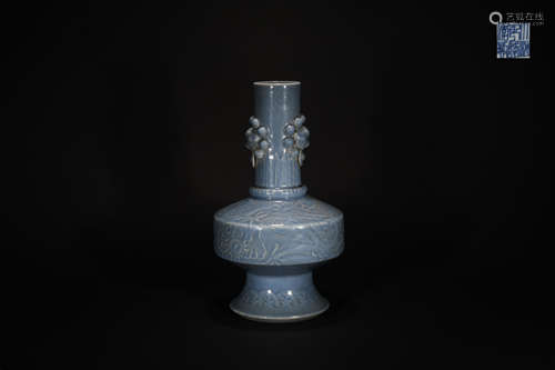 Sky-blue-glazed Vase