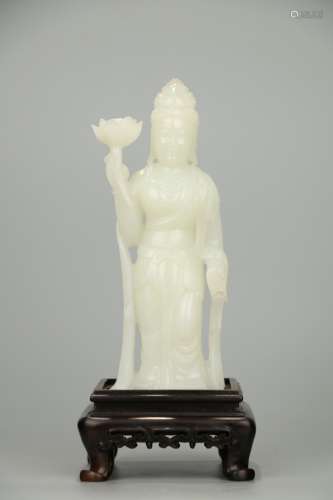 Hetian Jade Avalokitesvara