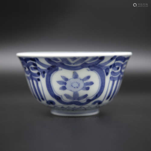 18th century blue and white porcelain bowl