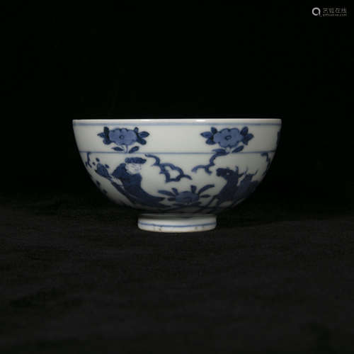 18th blue and white porcelain bowl