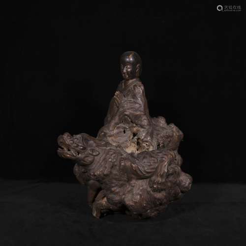 18th century luo han root carving