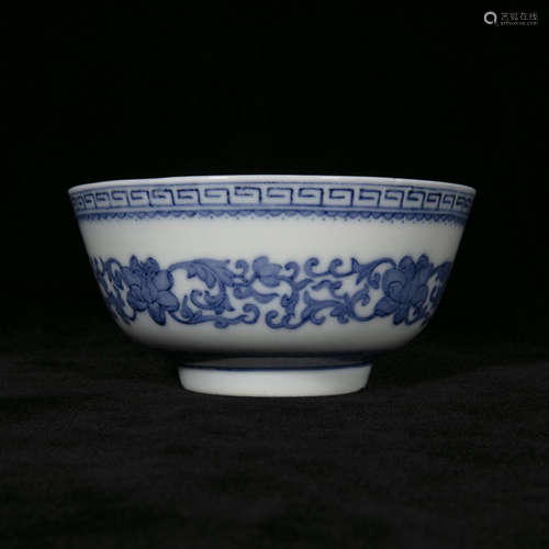 18th century blue and white porcelain bowl