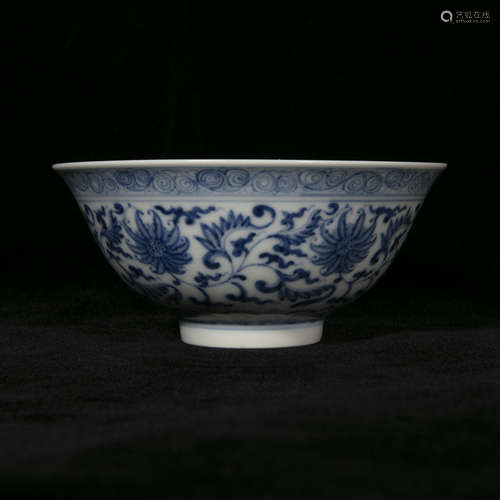 18th century blue and white porcelain bowl